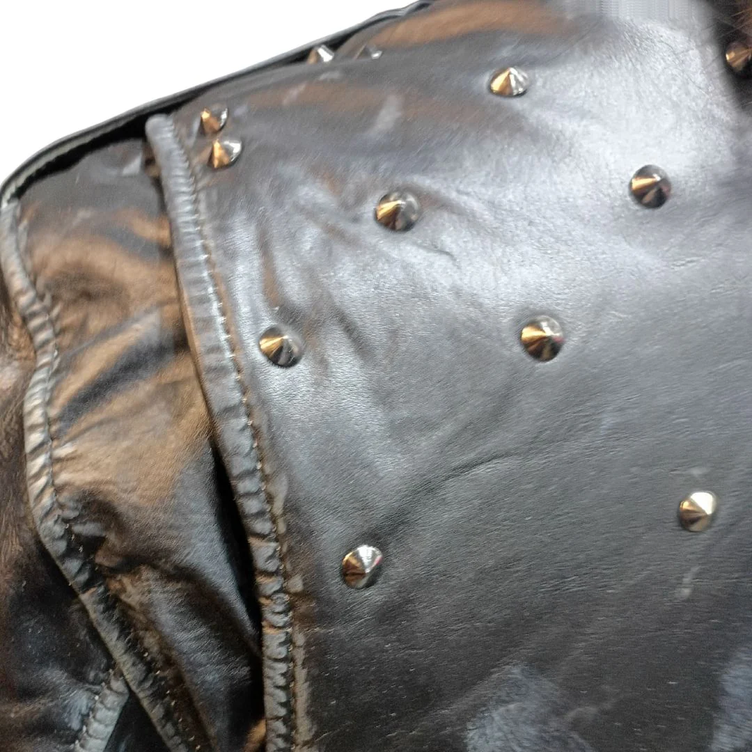 The Apocalypse Studded Womens Leather Jacket - Image 5
